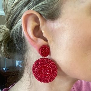 Dramatic beaded earrings